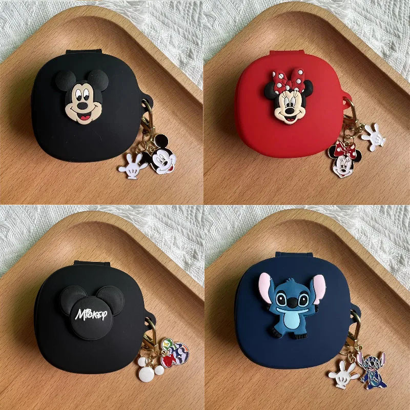 เคสหูฟัง ลายการ์ตูนมิกกี้เมาส์น่ารัก พร้อมพวงกุญแจ สําหรับ Anker Soundcore C30i R50i