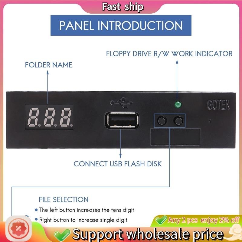 Fast ship-Version Sfr1M44-U100K ตัวจําลองฟล็อปปี้ไดรฟ์ Usb 3.5 นิ้ว 1.44Mb สีดํา สําหรับคีย์บอร์ดไฟฟ้า Yamaha Korg Roland Gotek