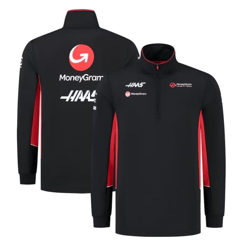 2025 ชุดแข่ง F1 ใหม่ล่าสุด + Haas Team F1 Softshell Jacket + ฤดูใบไม้ผลิผู้ชายและผู้หญิงเสื้อแขนยาวฤ