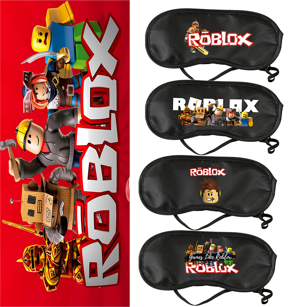 หน้ากากปิดตานอนหลับ ลายการ์ตูนอนิเมะ Roblox น้ําหนักเบา เหมาะกับเป็นของขวัญ สําหรับสํานักงาน