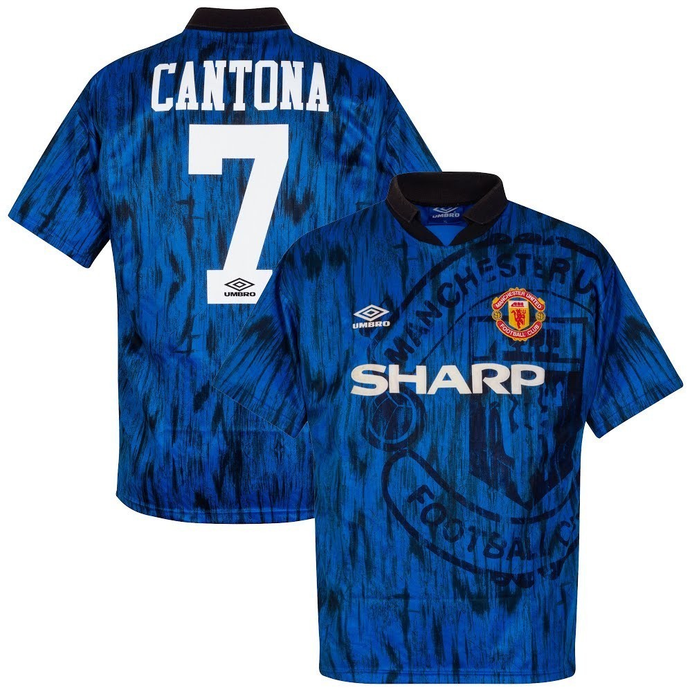 92-93 Man U Away Football Jersey MU Retro Soccer Jersey Manchester United Football Jersey