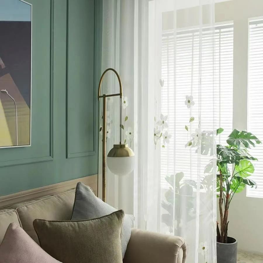 ✈️72 -จัดส่งชั่วโมง✈️ เส้นด้ายปักผ้าม่าน เส้นด้ายสีขาว เหมาะกับห้องนั่งเล่น ห้องนอน โรงแรม คาเฟ่ ร้านหนังสือ