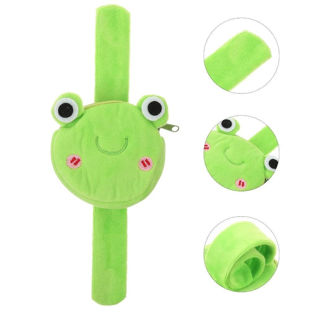 HOBBYIN สายรัดข้อมือการ์ตูน,สายรัดข้อมือตุ๊กตาผ้ากํามะหยี่ตกแต่งกระเป๋าใส่เหรียญการ์ตูนน่ารัก