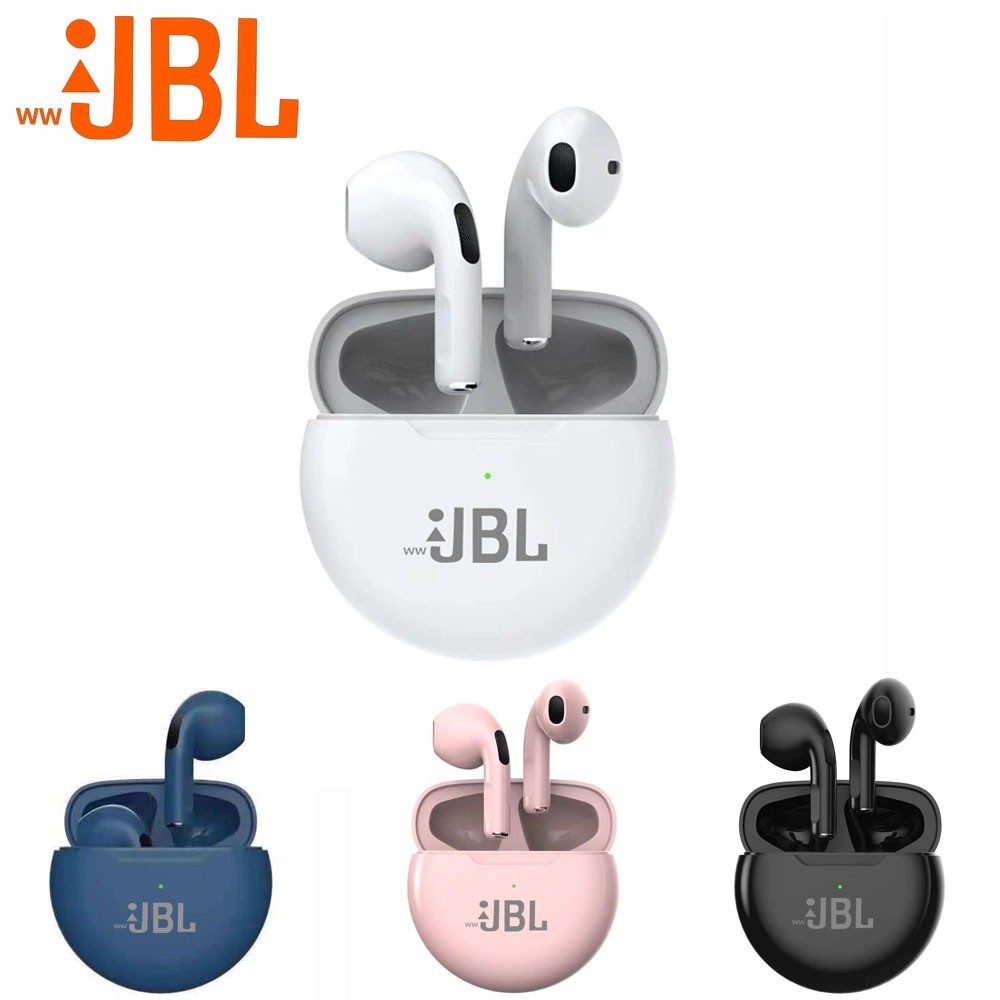 Original JBL Air Pro 6 หูฟัง TWS 9D หูฟังไฮไฟบลูทูธหูฟังสําหรับ IPhone IOS Android หูฟังไร้สาย Pods