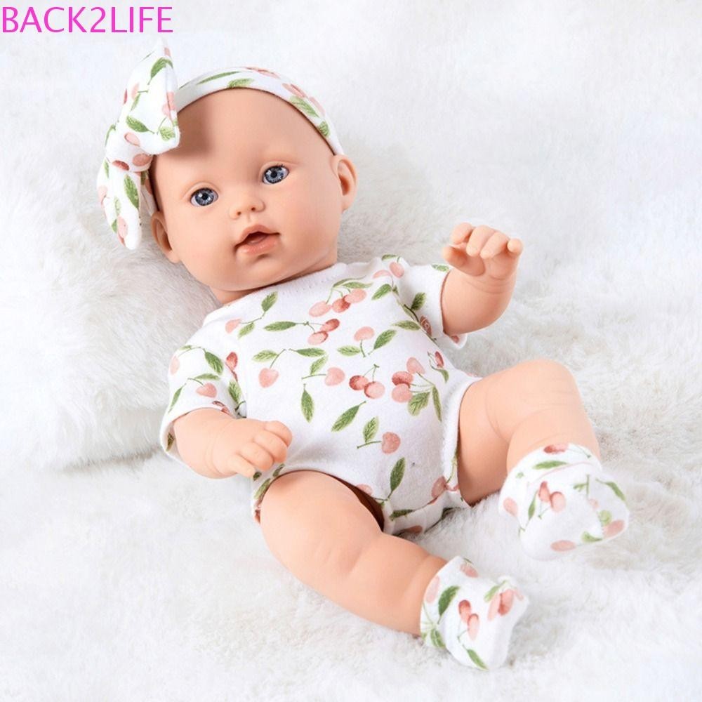 Back2life ตุ๊กตาเด็กทารกเสมือนจริง ซิลิโคนนิ่ม สีสันสดใส 30 ซม.