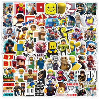 สติกเกอร์ ลายกราฟฟิตี้ Roblox สําหรับติดตกแต่งหมวกกันน็อค จักรยาน 100 ชิ้น