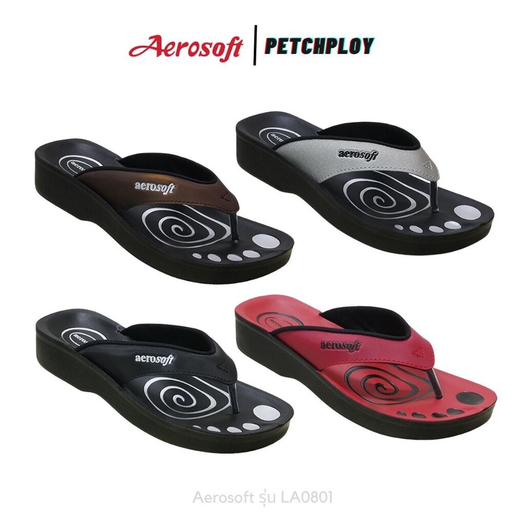 Aerosoft รุ่น 0801 รองเท้าแตะแบบสวม แอโร่ซอฟ เบอร์ 35-41 รุ่น LA0801