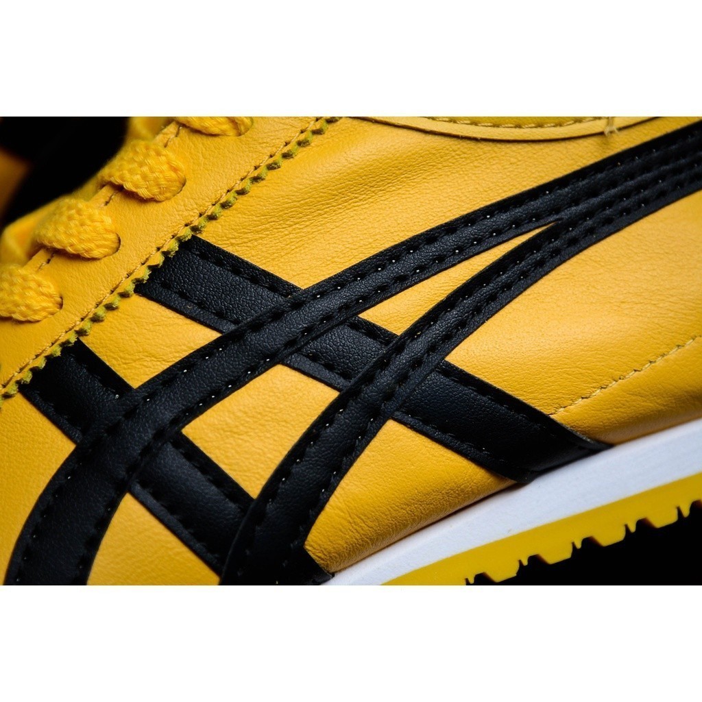 Onitsuka Asics Tigre Mexico 66 ใหม่ รองเท้าผ้าใบลําลอง สําหรับผู้ชาย เหมาะกับการวิ่ง เล่นกีฬา สีเหลือง สีดํา 2021