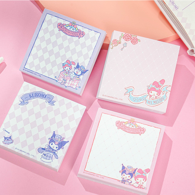 100 ชิ ้ น/set Sanrio Memo Note Paper การ ์ ตูน Kuromi Melody Notepad