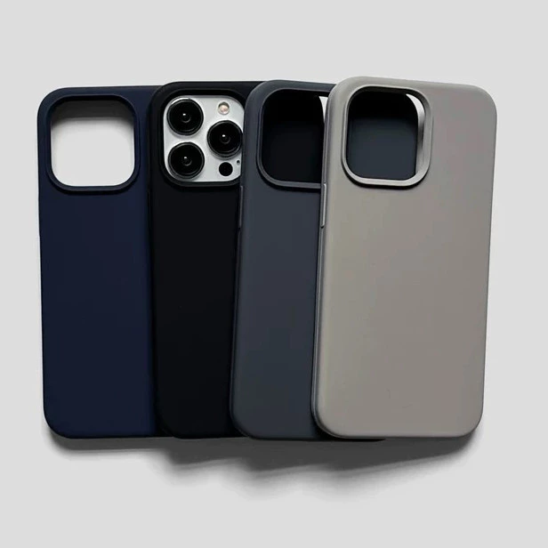 Supercase i11 12 13 14 15 7plus x/xs/xr/xsmax i6/7/8 i15promax Silicone Case เคสซิลิโคน ลบรอยเปื้อนได้ บุกำมะหยี่ สีดำ