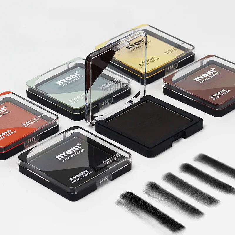 Ultra Soft Artist Pastel Graphite และ Charcoal Drawing Color Sketching Powders Blendable Finest Pigment Wet Dry