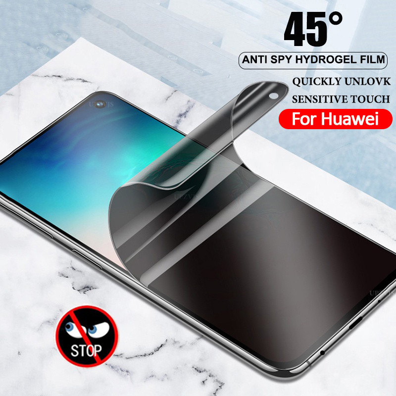 เต็มจอ ป้องกันหน้าจอ (ฟิล์มกันเสือก) ฟิล์มกันแอบมอง Huawei Pura 80 70 Pro Ultra Nova 13 12 11i 10 Pr