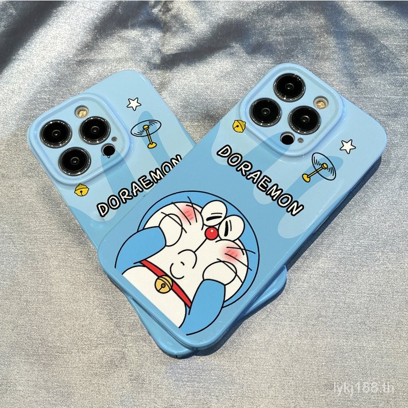น ่ ารักการ ์ ตูน Doraemon hard case แพคเกจเต ็ มรูปแบบ anti drop hard กรณีโทรศัพท ์ เหมาะสําหรับ iPhone 15 14 13 12 11 pro Max se X XR XS Max 7 8 6s Plus &amp; *-