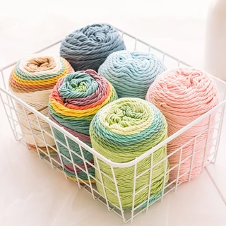 ไหมพรมฝ้าย 5 ply เส้นนุ่มแน่น ไม่เป็นขน พร้อมส่งจากไทย