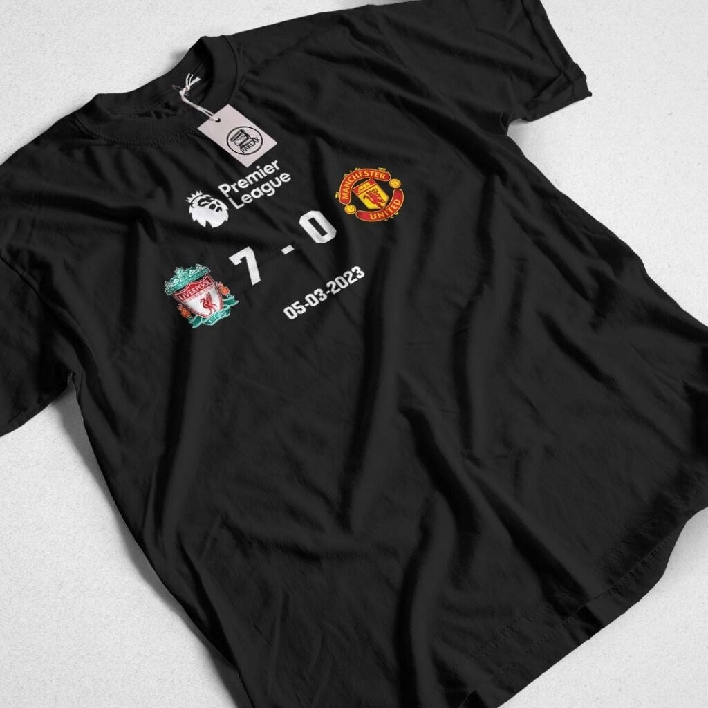 2024 เสื้อยืดผ้าฝ้าย เสื้อยืด 7-0 ลิเวอร์พูล แมนยู ผ้าCotton100# ใส่สบาย สกรีนใหม่ทุกตัว จัดส่งทุกวัน