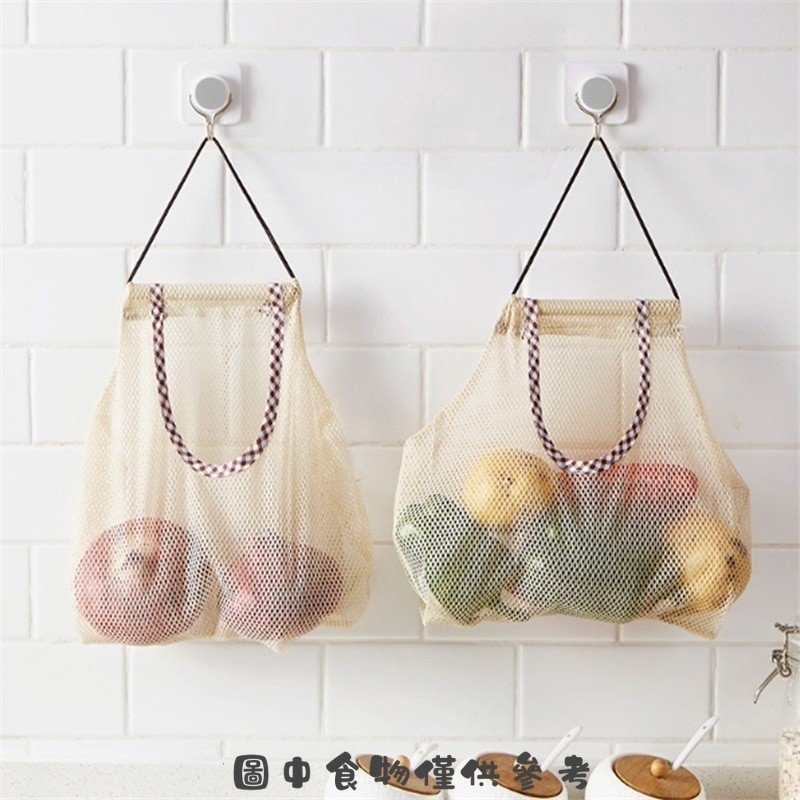 ร้านมิกะ  ▏ ที่เก็บของในครัว ขายร้อนหัวหอมขิงกระเทียมถุงตาข่ายกลวงติดผนังถุงเก็บผักผลไม้หนา Brea