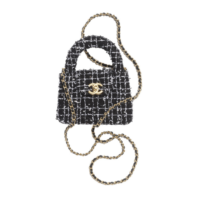 Chanel/Women's Bag Clutch con catena Cotton Tweed Chain Handbag Women's