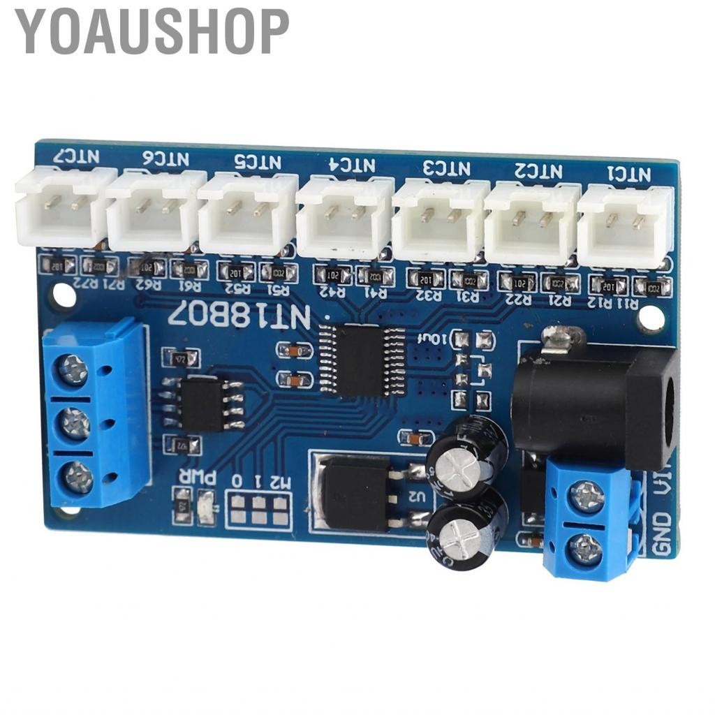 Yoaushop NT18B07 โมดูล 7 ช่องบอร์ด PLC 6-24V สำหรับเครื่องบันทึกอุณหภูมิ Snesor Paperless