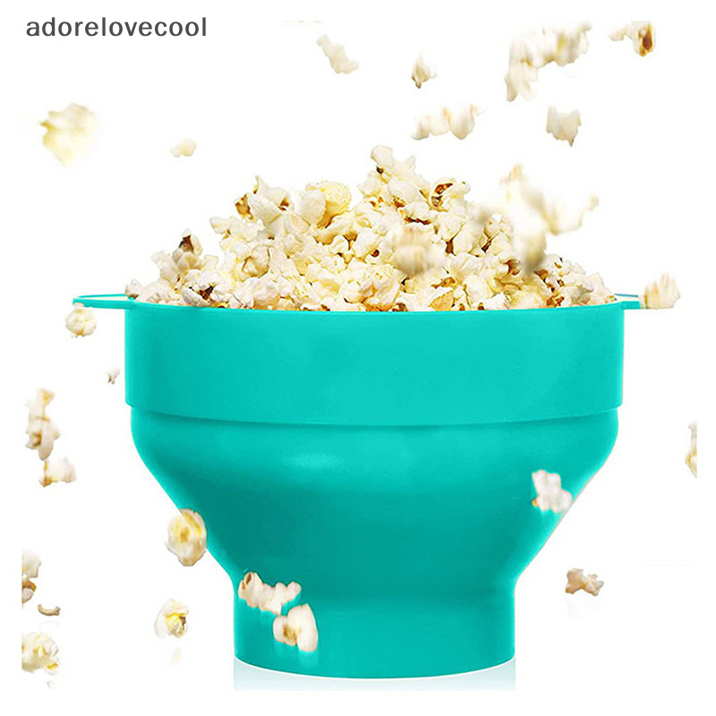 Adth ห้องครัวไมโครเวฟ Popcorn ชามถังซิลิโคน DIY Popcorn Maker พร้อมฝาปิดชิปจานผลไม้คุณภาพสูงเครื่องมือ Popcorn Martijn