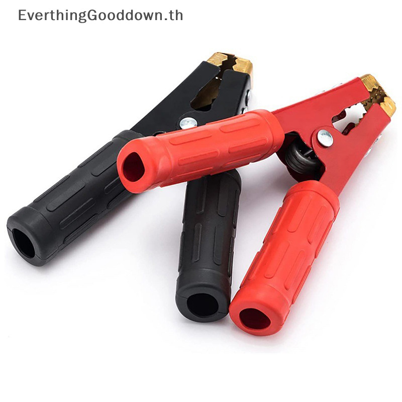 Ever 2 ชิ ้ น 1000A Heavy Duty ทองแดงจระเข ้ คลิปเทอร ์ มินัลทดสอบไฟฟ ้ าจระเข ้ Clamp สําหรับสายจัมเปอร ์ Boost TH