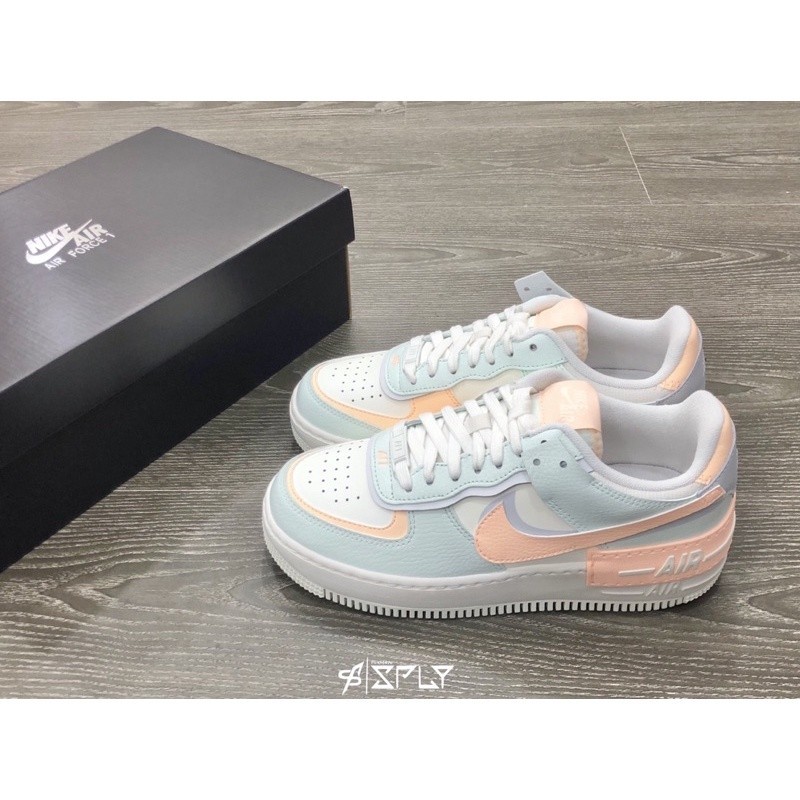 Nike Air Force 1 Shadow Light Blue Pink Macaron Structure CU8591-104