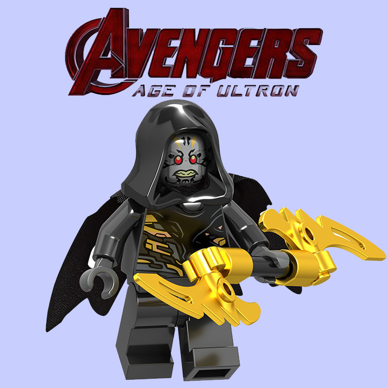 ใช ้ งานร ่ วมกับ Lego Marvel Avengers 3 Minifigures General Death sh514 Corvus Glaive 76103