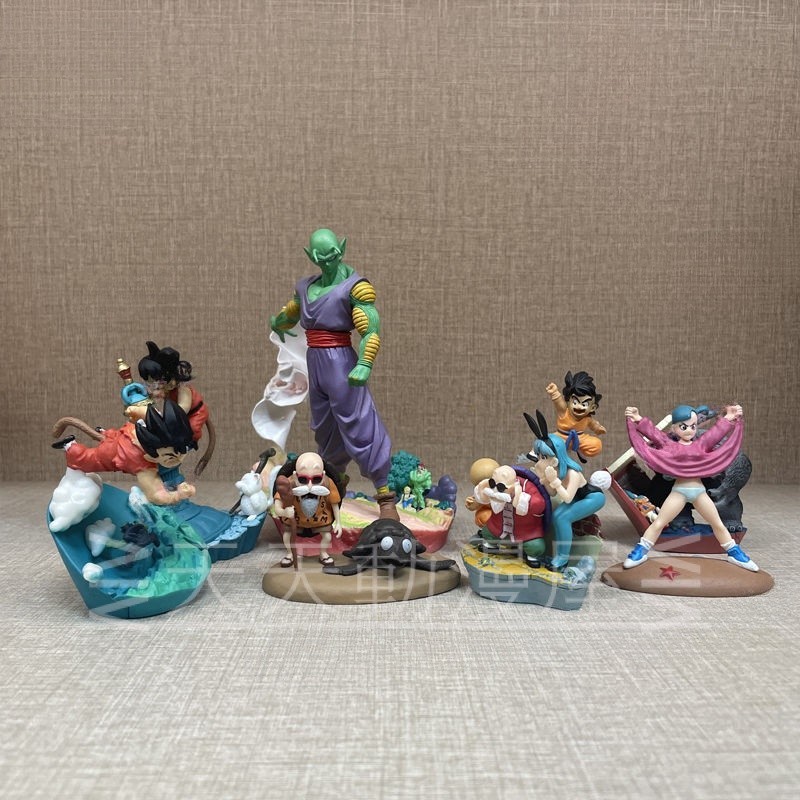 จัดส่งฟรี Dragon Ball รุ่น Q ชุดตกแต่งฉาก Goku Great Ape Little Goku Bulma เต่า Fairy Piccolo Klim Carlintta Cat Fairy ตุ๊กตาของขวัญ