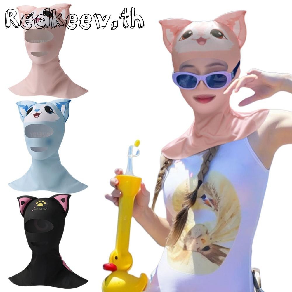 การ ์ ตูน Scuba Diving Hood Breathable ครีมกันแดดผ ้ าพันคอดําน ้ ําดูปะการังท ่ องหมวก