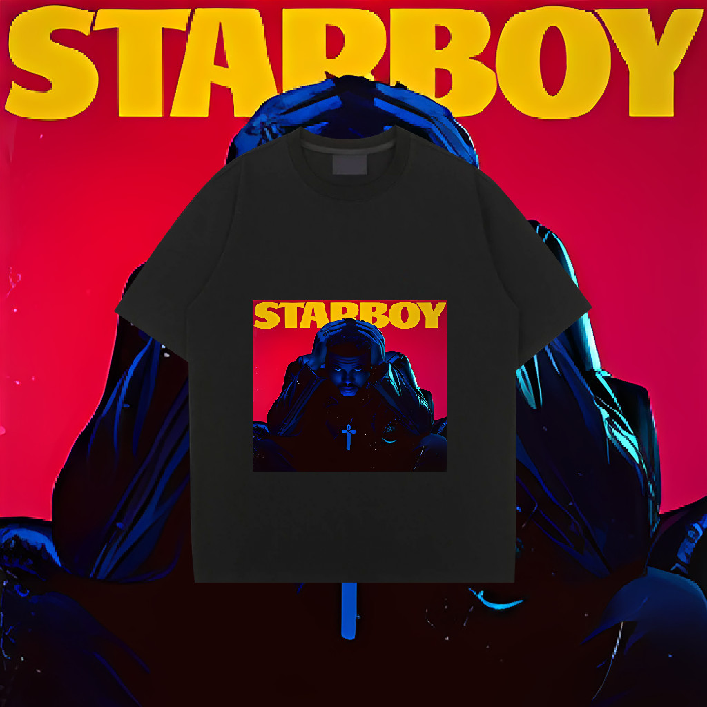 2024 ใหม่ The Weeknd การพิมพ์ สะดวกสบายและระบายอากาศ เสื้อยืดคอตตอน