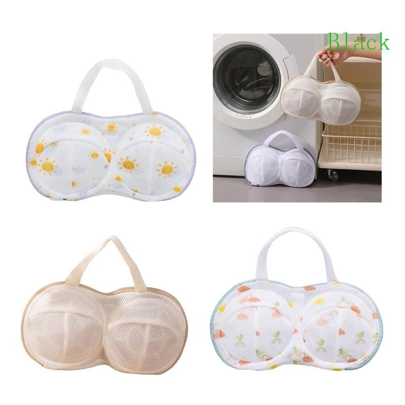 Black ใช ้ งานง ่ าย Bra ถุงซักผ ้ า Anti-deformation Bra Bag Machine-wash Bra Bag
