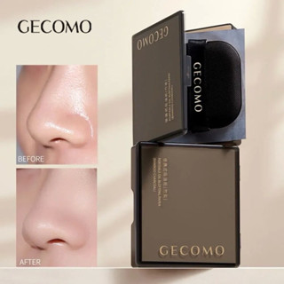U-07🌟GECOMO กระดาษซับมัน แบบพกพา พร้อมพัฟกระจกแต่งหน้า ควบคุ…
