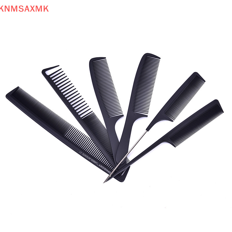 Zhechuibbb.th 11 สไตล ์ Comb Salon Professional Hairdressing Carbon Antistatic Cutg หวีเงินใหม ่