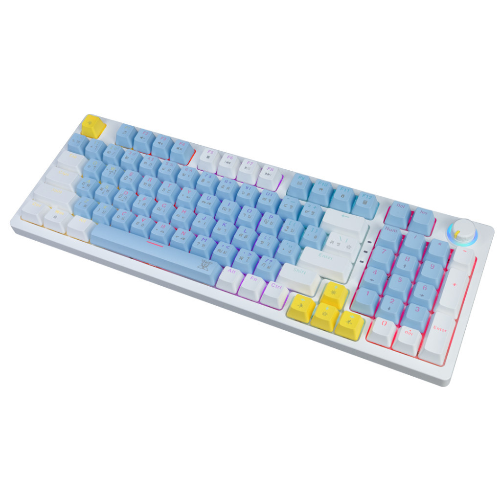 Nubwo X801 Eleanor Mechanical Keyboard Gaming CIY 96 Key Blue/White (Red Switch) D คีย์บอร์ดเกมมิ่ง