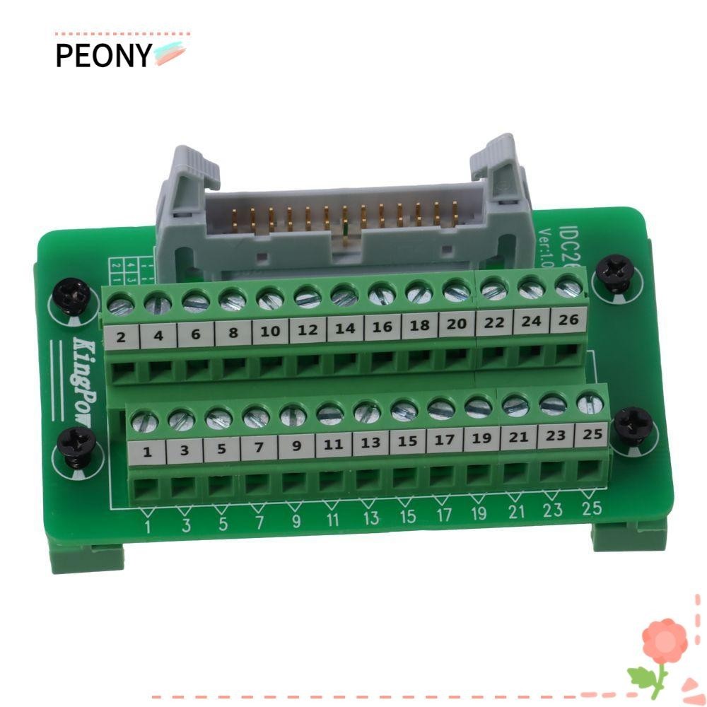 Peonypavilion ชาย Connector, 26Pin IDC26P Terminal Block Adapters , Breakout Board PLC Interface Connector โมดูล