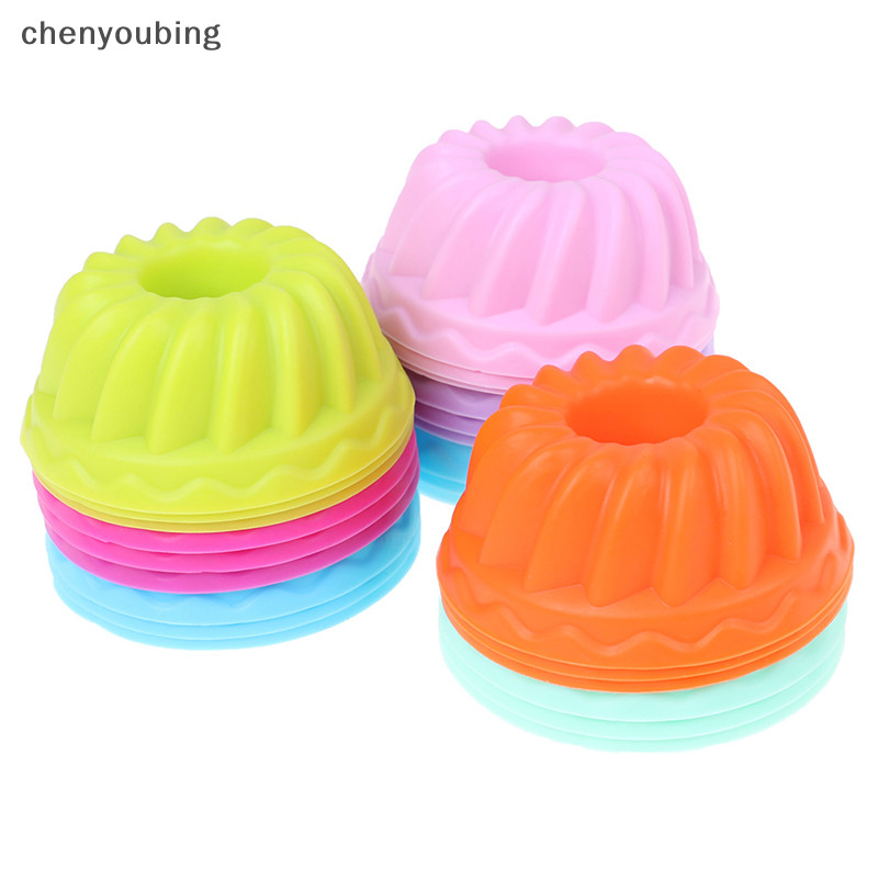 [chenyoubing ] 12 ชิ ้ น/set Baking Jelly Mould ซิลิโคนพุดดิ ้ งคัพเค ้ กมัฟฟินโดนัทแม ่ พิมพ ์ [TH ]