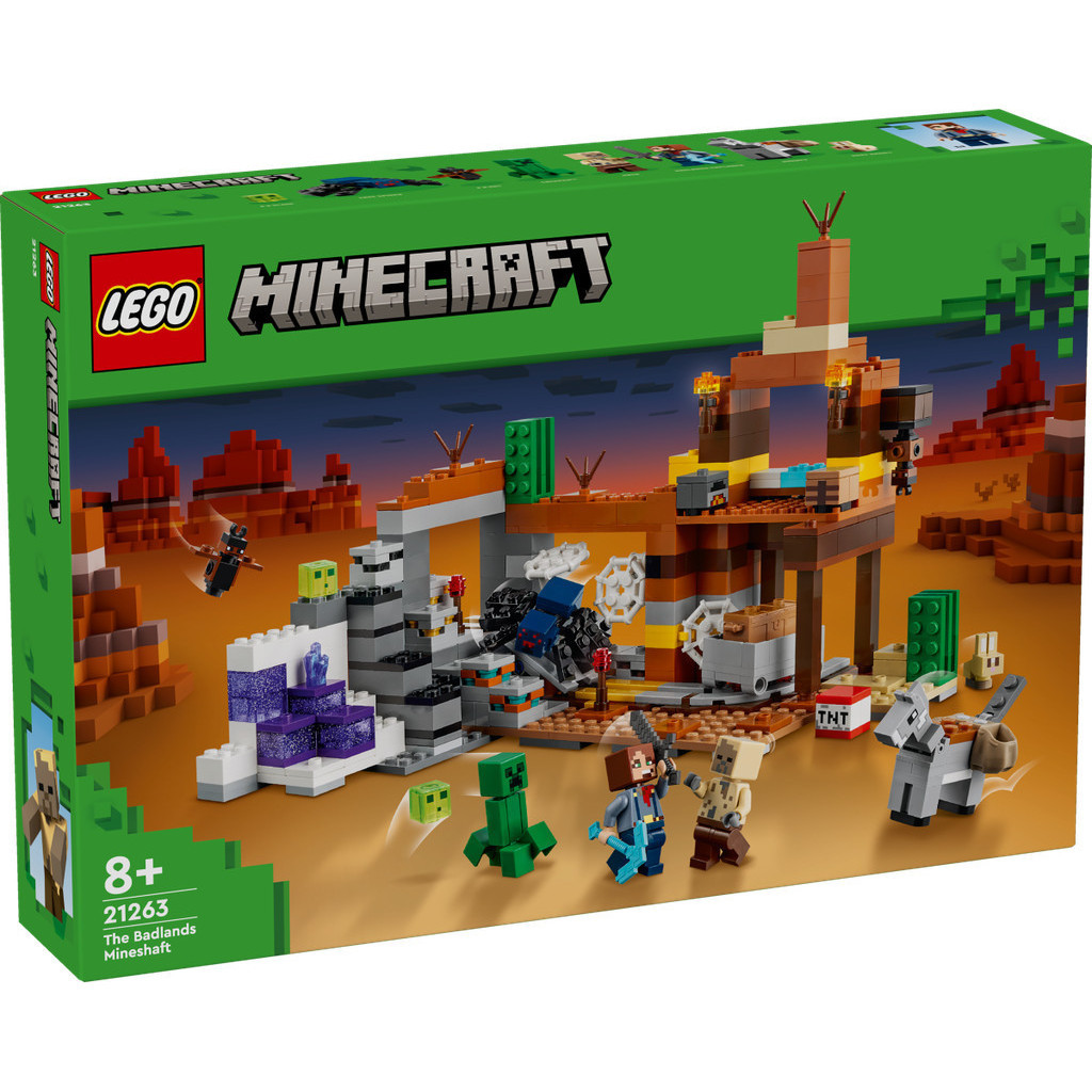LEGO 21263 ชุดของเล่นตัวต่อ Minecraft The Badlands Mineshaft (538 ชิ้น)