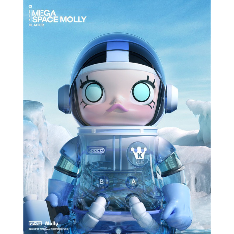 POPMART MEGA SPACE Molly 400% Glacier 400% แท้ 100%