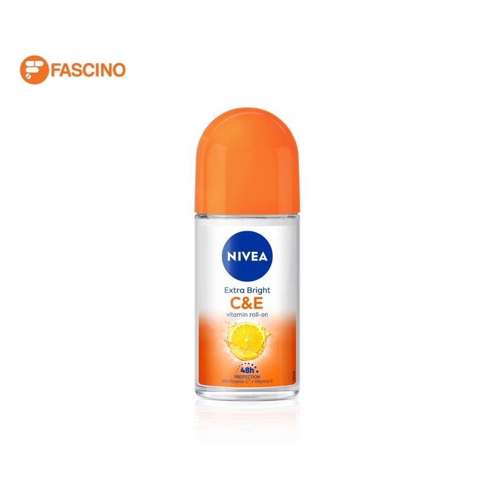 NIVEA Extra Bight C&E Vitamin roll-on โรลออนระงับกลิ่นกาย ผสานวิตามินซีและอี (25ml.)