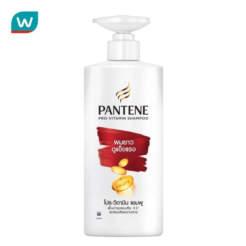 Pantene แพนทีน แชมพู โปร-วิตามิน ลอง แอนด์ สตรอง 380 มล.แชมพูผมยาว แข็งแรง