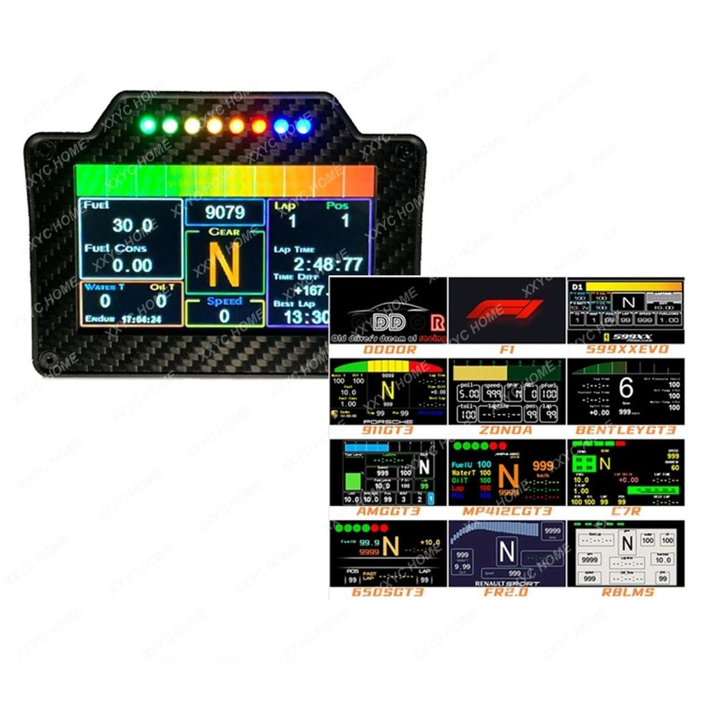Oddor 4.3 นิ ้ ว LCD SIM Racing Dashboard Dash Screen สําหรับ FANATEC Simagic Direct Drive ฐานล ้ อ