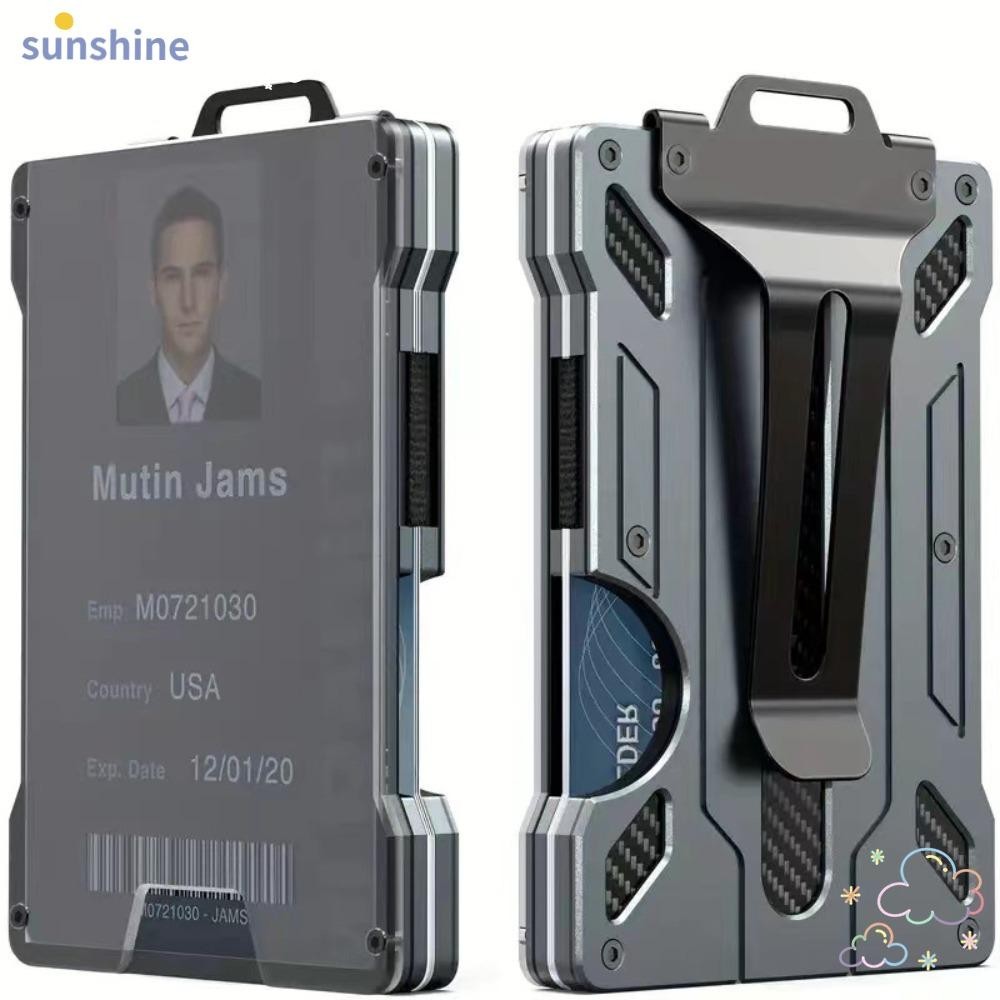 Ssunshine Wallet, ที่ใส่บัตรที่ใช้งานได้จริงกลางแจ้ง, กระเป๋าสตางค์เมจิกอลูมิเนียมขนาดเล็กอัจฉริยะ – โปรปัง