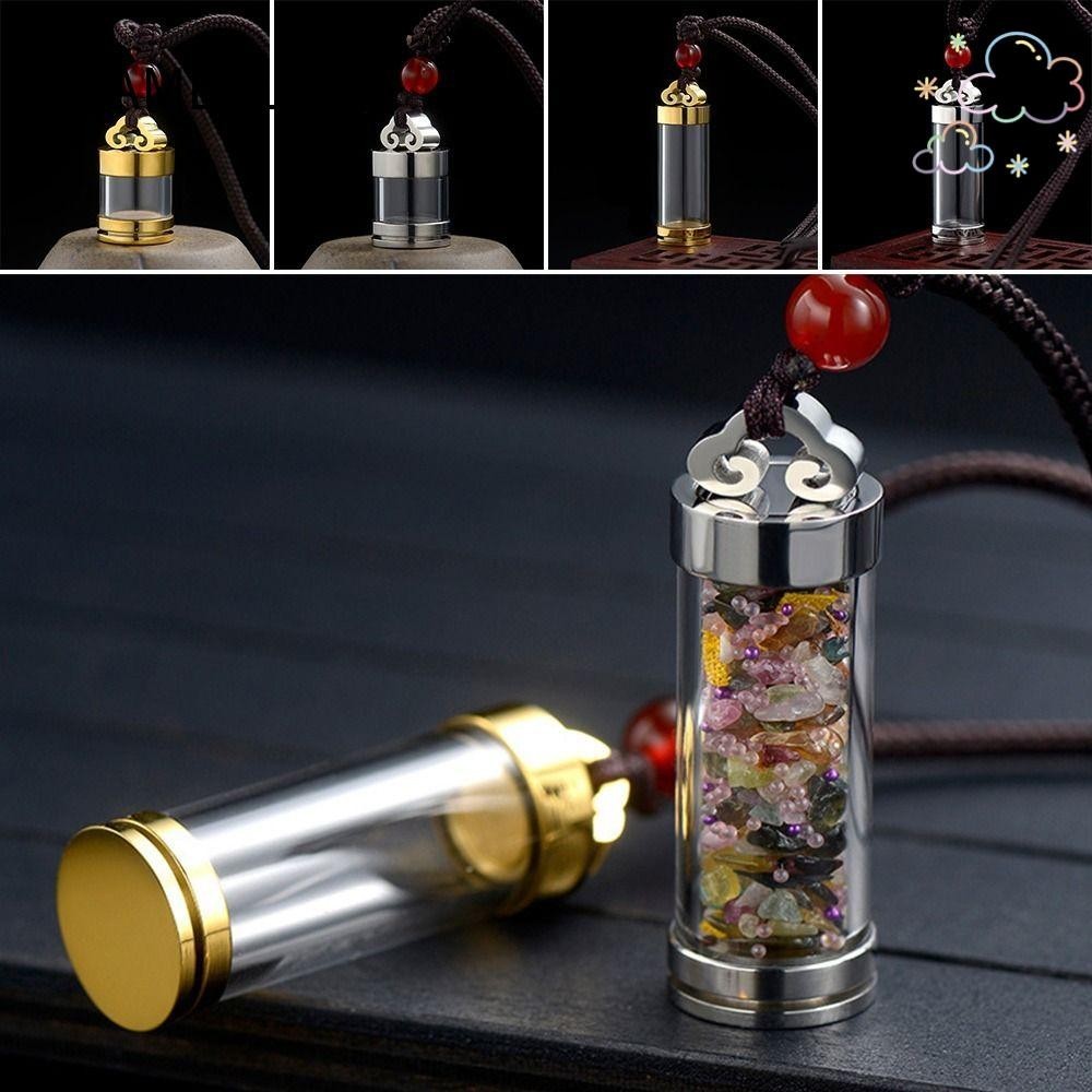 Camelli สร้อยคอ Vial น้ําหอม, ทองเงิน Memorial Jewellery Wishing ขวดจี้, น้ํามันหอมระเหยอโรมาเธอราพี ดิฟฟิวเซอร์ ขี้เถ้าเปิด Urn