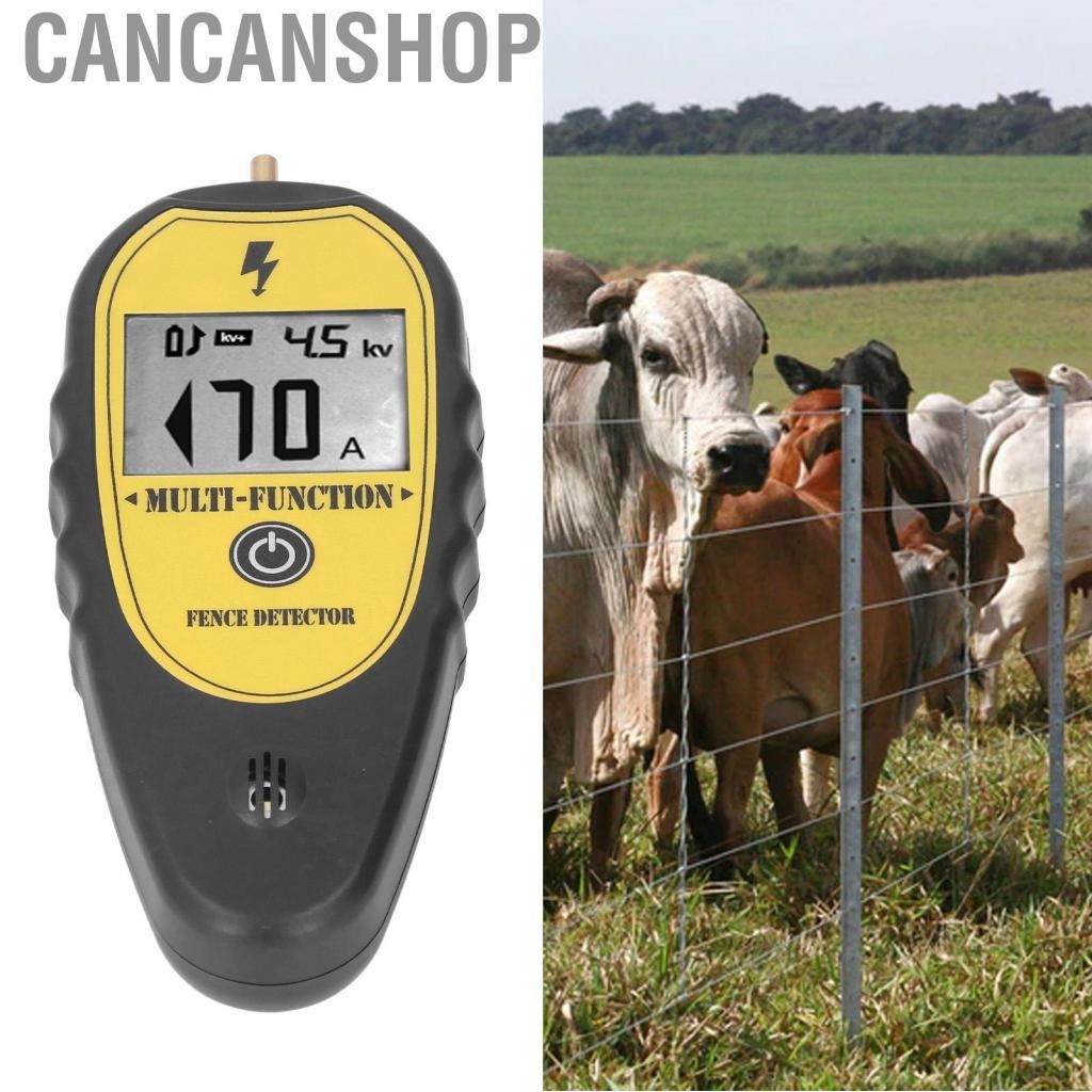 Cancanshop Fence Tester Electrical Voltage 15KV LCD Screen For Livestock JY