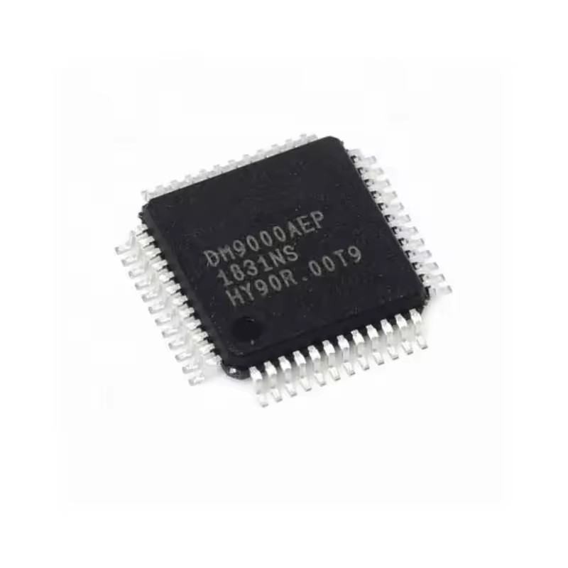 DM9000AEP DM9000 LQFP48 ส่วนประกอบอิเล็กทรอนิกส์แผ่นการกําหนดค่าแบบครบวงจร
