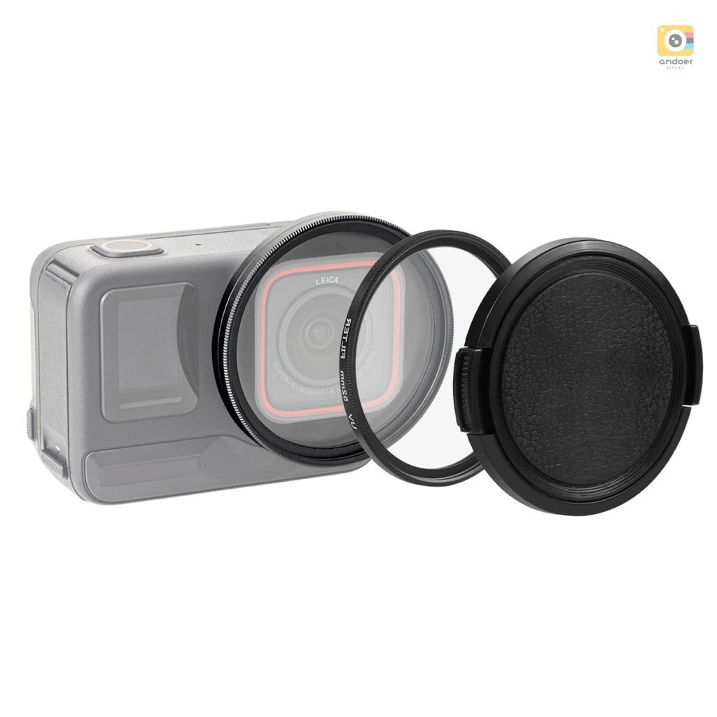 Puluz PU969B กล้องกีฬา UV เลนส์กรองอะแดปเตอร์แหวนฝาครอบเลนส์สําหรับ Insta360 Ace Pro Action กล้องอุปกรณ์เสริม