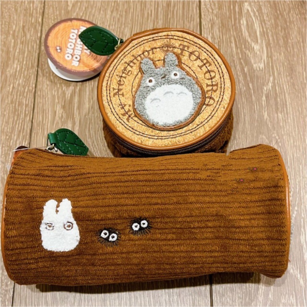 กล่องดินสอ ญี่ปุ่นน่ารัก Merchanting My Neighbor Totoro การ์ตูนเย็บปักถักร้อยรอบกระเป๋านักเรียนขนาดใหญ่-Capa