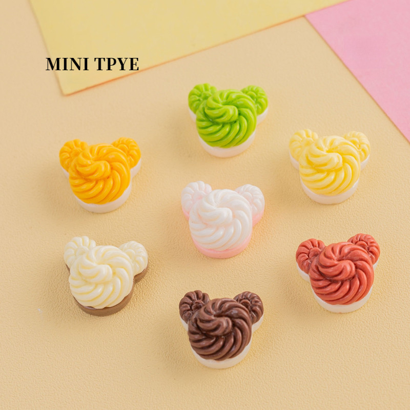 Diy diy เรซิ ่ นอุปกรณ ์ เสริม Mini Mickey บิสกิตจําลองสนุก Candy ของเล ่ นอุปกรณ ์ เสริมคลิปผมครีมกาวเคสโทรศัพท ์