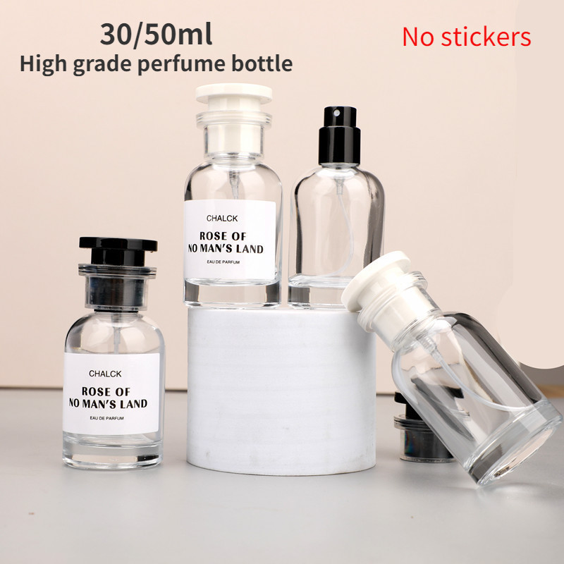 30ml 50ML สเปรย ์ น ้ ําหอมขวดแก ้ วใสที ่ ว ่ างเปล ่ ารีฟิล Fine Mist ตัวอย ่ างขวดสําหรับการเดินทาง