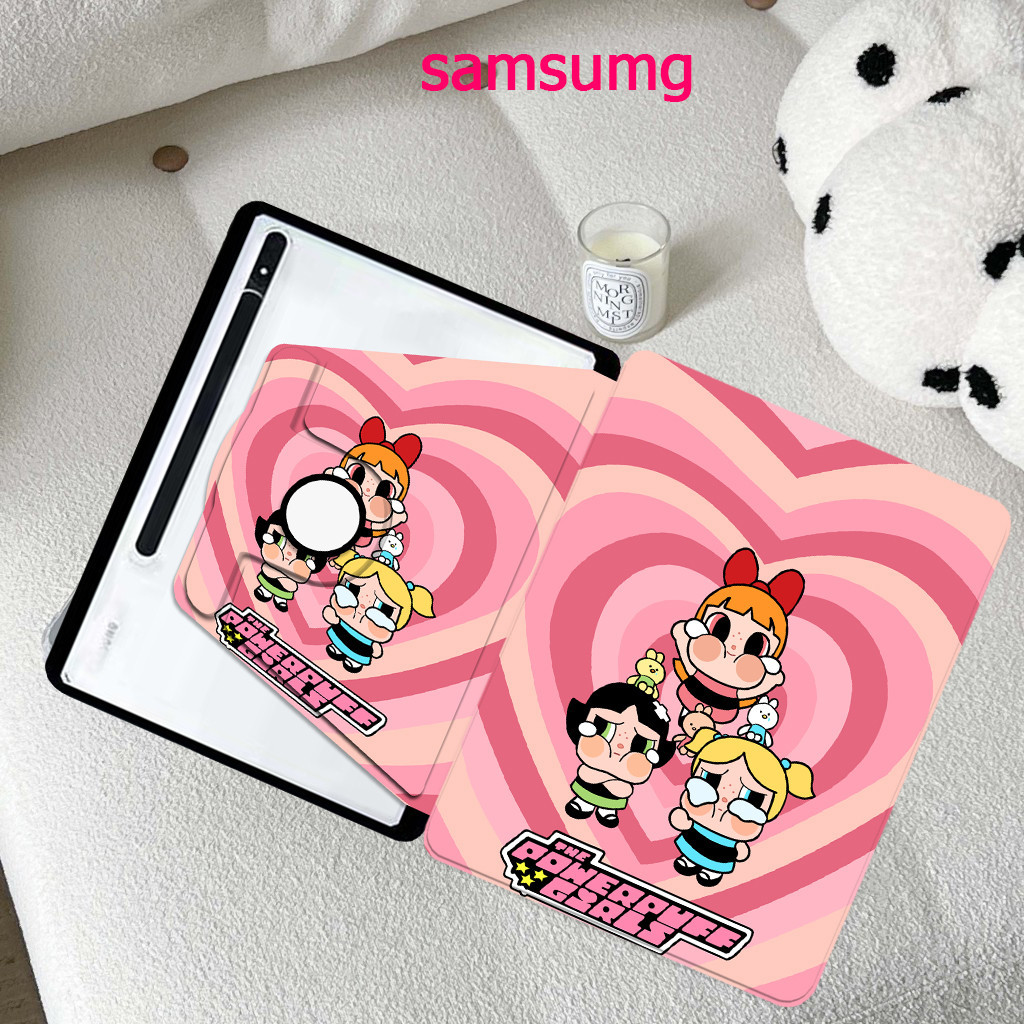 เคสแท็บเล็ตสําหรับการหมุน 360° SamsungA9 A8 S7 S8 S9S6 lite S9FE S7+ S8+S7FE S9+ S9FE+/s10+ A7lite A9+ ปากกาทางด้านขวา