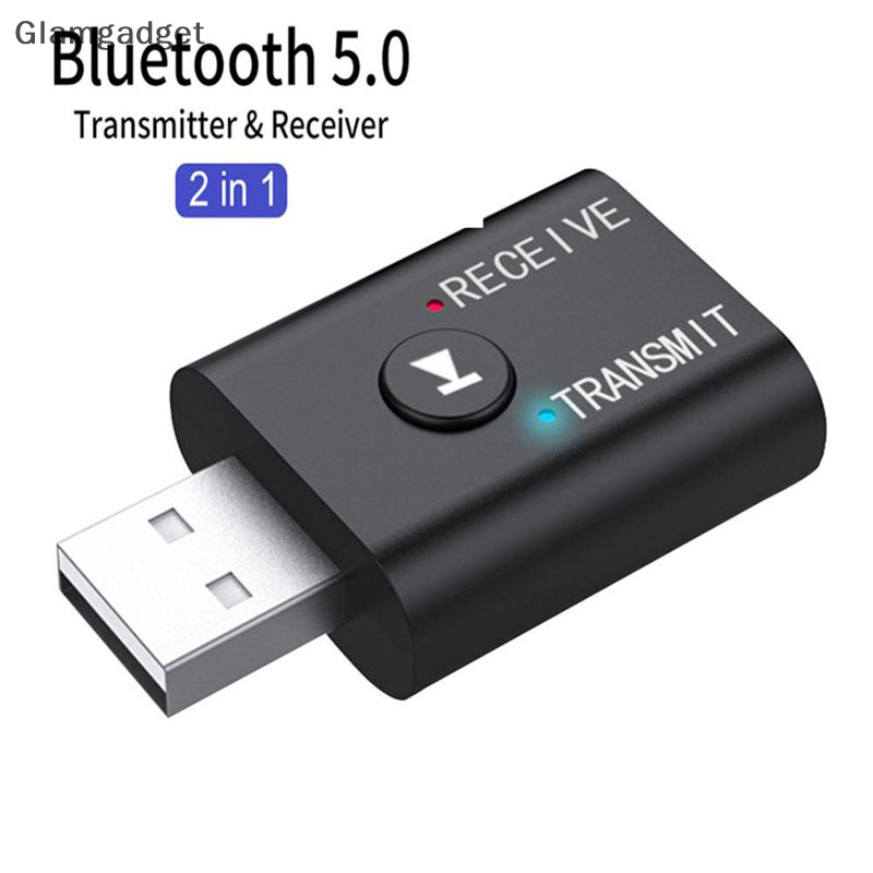 [Glamgadget] อะแดปเตอร์ชุดหูฟังคอมพิวเตอร์ไร้สาย USB 2 In1 Transmiter Boutique